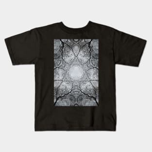 Impossible landscapes: winter tree against a grey sky Kids T-Shirt